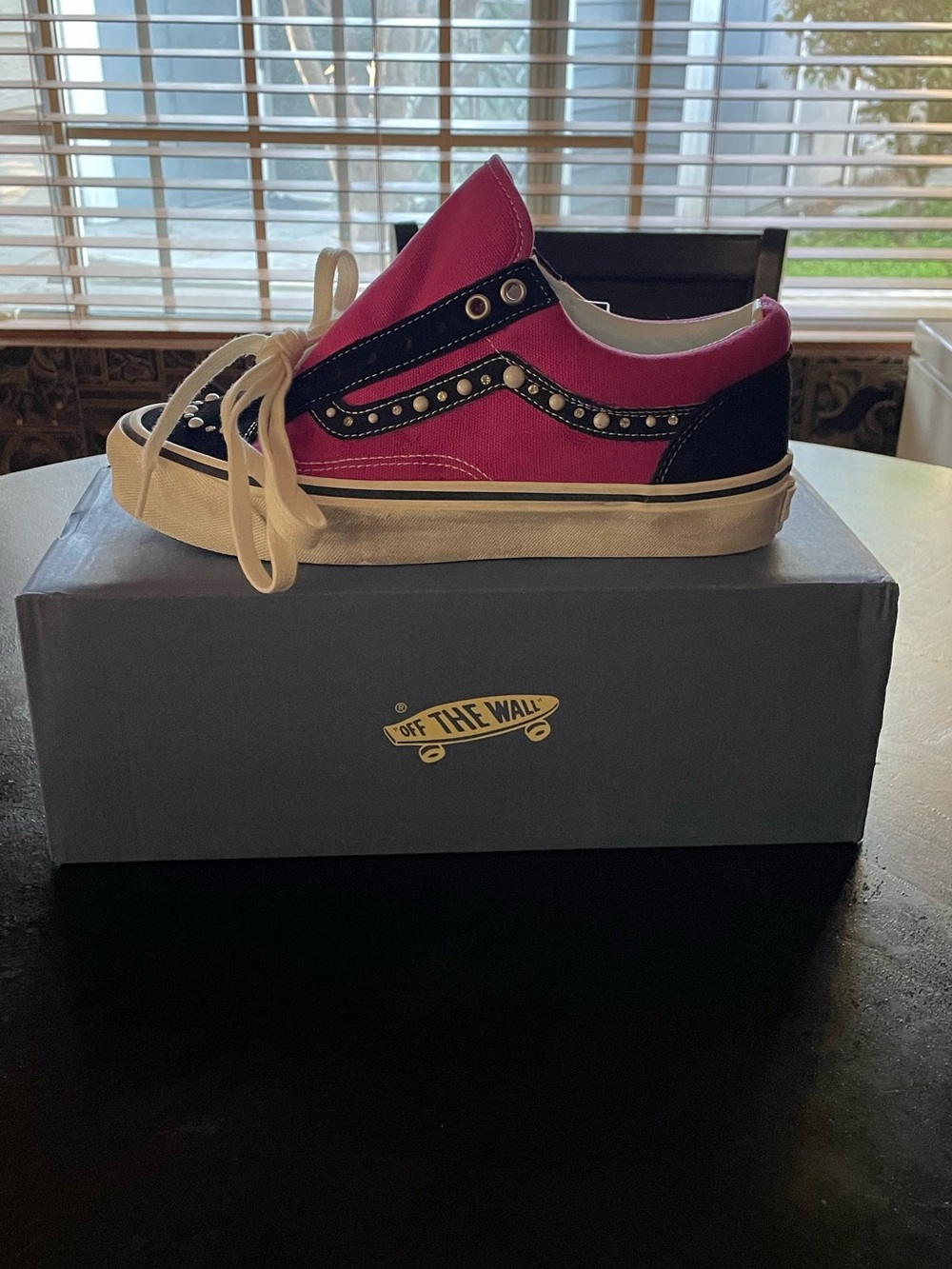 Pink Pearlized Vans